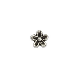 1111-1312-OXWH - Metal Bead Flower 4X6MM Antique Nickel 50pcs 1111-1312-OXWH,montreal, quebec, canada, beads, wholesale