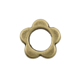 1111-1326-OXBR - Metal Bead Flower Donut 11MM Antique Brass 50pcs 1111-1326-OXBR,montreal, quebec, canada, beads, wholesale