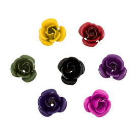 1111-1400 - Metal Bead Flower 11MM Mix 100pcs 1111-1400,montreal, quebec, canada, beads, wholesale