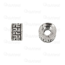 1111-2010-02 - Metal Bead Spacer Round With Swastika Symbol 8x5mm Antique Nickel Nickel Free 3mm Hole 20pcs 1111-2010-02,Findings,Spacers,Beads,Bead,Spacer,Metal,Metal,8X5MM,Round,Round,With Swastika Symbol,Antique Nickel,Nickel Free,3mm Hole,montreal, quebec, canada, beads, wholesale