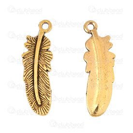 1111-5010-0102GL - Animal Metal Pendant Feather 30x10x1.5mm Antique Gold 1.5mm Loop 20pcs 1111-5010-0102GL,Beads,20pcs,Pendant,Animal,Metal,Metal,30x10x1.5mm,Free Form,Feather,Yellow,Antique Gold,1.5mm Loop,China,20pcs,montreal, quebec, canada, beads, wholesale