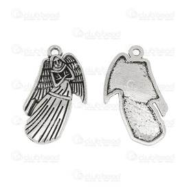 1111-5012-002 - Metal Pendant Angel With Engraved Design 17x25mm Antique Nickel Flat Back 20pcs  Theme: Spiritual 1111-5012-002,Clearance by Category,Metal,20pcs,Pendant,Metal,Metal,17X25MM,Angel,With Engraved Design,Antique Nickel,Flat Back,China,20pcs,Theme: Spiritual,montreal, quebec, canada, beads, wholesale