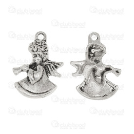 1111-5017-002 - Metal Pendant Angel with Trumpet 14x21mm Antique Nickel 20pcs  Theme: Christmas 1111-5017-002,Pendant,Metal,Metal,14X21MM,Angel with Trumpet,Antique Nickel,China,20pcs,Theme: Christmas,montreal, quebec, canada, beads, wholesale