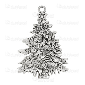 1111-5017-004 - Metal Pendant Christmas Tree With Engraved Design 43x61mm Antique Nickel 2pcs  Theme: Christmas 1111-5017-004,Pendant,Metal,Metal,43x61mm,Christmas Tree,With Engraved Design,Antique Nickel,China,2pcs,Theme: Christmas,montreal, quebec, canada, beads, wholesale