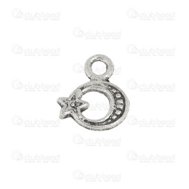 1111-5111-02 - Metal Charm Crescent Moon With Engraved Design 8x9.5mm Antique Nickel 200pcs 1111-5111-02,1111-,200pcs,Charm,Metal,Metal,8x9.5mm,Crescent Moon,With Engraved Design,Antique Nickel,China,200pcs,montreal, quebec, canada, beads, wholesale