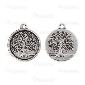 1111-5112-002 - Spiritual metal charm TREE OF LIFE nickel free nickel 1.9g 15*19mm 20pcs 1111-5112-002,Beads,Metal,Others,Vis a,montreal, quebec, canada, beads, wholesale