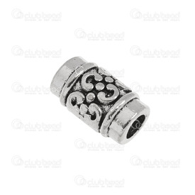 1111-5200-030 - metal tube bead nickel free nickel 16*9mm, 4.5mm hole, 3.5g 10pcs 1111-5200-030,Bille de metal tube,montreal, quebec, canada, beads, wholesale