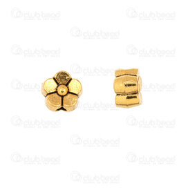 1111-5211-18GL - Nature Metal Bille Fleur 5.5x4mm Trou 1.2mm Or 50pcs 1111-5211-18GL,Billes,Métal,Autres,montreal, quebec, canada, beads, wholesale