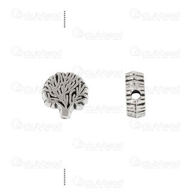 1111-5212-10 - Spiritual Metal Bead Tree of Life 7.5x7.5x3mm 1mm hole Nickel 50pcs 1111-5212-10,Beads,Metal,Others,montreal, quebec, canada, beads, wholesale