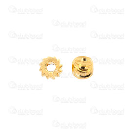 1111-5223-04GL - Metal Fancy Bead 4mm Flower Shape Gold 50pcs 1111-5223-04GL,Beads,Metal,Others,montreal, quebec, canada, beads, wholesale