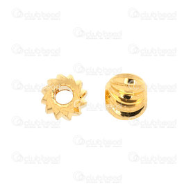 1111-5223-06GL - Metal Fancy Bead 6mm Flower Shape Gold 50pcs 1111-5223-06GL,montreal, quebec, canada, beads, wholesale