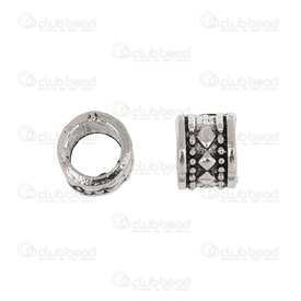1111-5244 - Metal Bead 7x9mm Diamand design 6mm Hole Nickel 20pcs 1111-5244,Beads,Metal,Others,montreal, quebec, canada, beads, wholesale