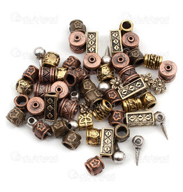 1111-9990-OX - Metal Bead Assortment Antique Color Assorted Size-Shape (approx.Xgr) 1bag 1111-9990-OX,Bulk products,Metal assortment,montreal, quebec, canada, beads, wholesale