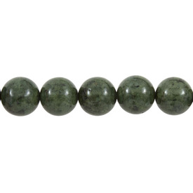 1112-0021-10 - Bille de Pierre Fine Fossile Rond 6MM Kaki Corde de 16 Pouces 1112-0021-10,montreal, quebec, canada, beads, wholesale