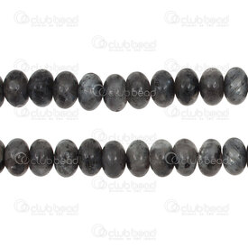 1112-0070-04 - Semi precious stone Bead Rondelle 8x5mm Black Labradorite High Quality 16\'\' string 1112-0070-04,montreal, quebec, canada, beads, wholesale