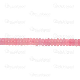 1112-0071-20 - Reconstructed Semi Precious Stone Bead Pink Jade Rondelle 4.5x1.5mm 1.2mm hole (app 140pcs) 16.5'' String 1112-0071-20,Beads,Stones,Others,montreal, quebec, canada, beads, wholesale