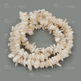 1112-0108-2 - Mother Of Pearl Bead Chip App. 5-12mm Black-White 1mm Hole 32\" String (app275pcs) 1112-0108-2,1112-0,montreal, quebec, canada, beads, wholesale