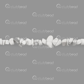 1112-0122 - Semi-precious Stone Bead Chip App. 10mm Howlite Wite 32'' String 1112-0122,Beads,Stones,Chip,Bead,Natural,Semi-precious Stone,App. 10mm,Free Form,Chip,White,Wite,USA,32'' String,Howlite,montreal, quebec, canada, beads, wholesale