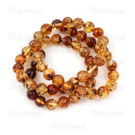 1112-0607-6mm - Natural Semi Precious Stone Bead Premium Amber Round Calibrated 6mm 0.8mm Hole 15in String 1112-0607-6mm,montreal, quebec, canada, beads, wholesale