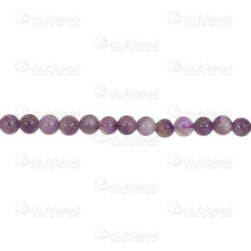 1112-0639-2-6MM - Natural Semi-Precious Stone Bead Prestige Round 6mm Amethyst 0.8mm Hole 15in String (app64pcs) India 1112-0639-2-6MM,Bead,Prestige,Natural,Natural Semi-Precious Stone,6mm,Round,Round,Mauve,0.8mm Hole,India,15in String (app64pcs),Amethyst,montreal, quebec, canada, beads, wholesale