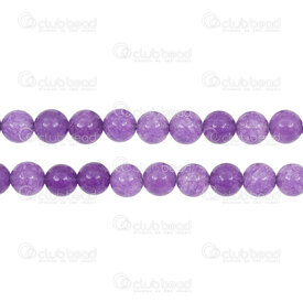 1112-0639-4-8mm - Reconstructed Semi Precious Stone Bead Amethyst Round 8mm 0.8mm Hole 15.5" String 1112-0639-4-8mm,1112-0639-4-,montreal, quebec, canada, beads, wholesale