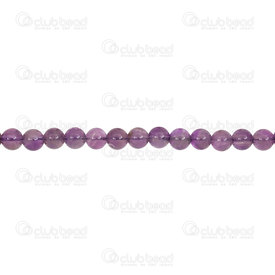 1112-0639-6MM - Natural Semi-Precious Stone Bead Prestige Round 6mm Amethyst 0.8mm Hole 15in String (app64pcs) India 1112-0639-6MM,1112-0639,Bead,Prestige,Natural,Natural Semi-Precious Stone,6mm,Round,Round,Mauve,0.8mm Hole,India,15in String (app64pcs),Amethyst,montreal, quebec, canada, beads, wholesale