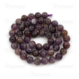 1112-0639-C-8mm - Natural Semi-Precious Stone Bead Prestige Round Grade C 8mm Amethyst 0.8mm Hole 15in String (app45pcs) India 1112-0639-C-8mm,Beads,Natural Semi-Precious Stone,Mauve,Bead,Prestige,Natural,Natural Semi-Precious Stone,8MM,Round,Round,Grade C,Mauve,0.8mm Hole,India,montreal, quebec, canada, beads, wholesale