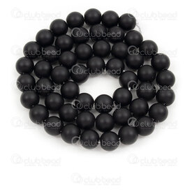 1112-0641-8MM - Natural Semi Precious Stone Bead  Black Onyx Matt Round 8mm 0.8mm Hole 15.5" String 1112-0641-8MM,Semi-Precious stones,15.5'' String,8MM,Bead,Natural,Semi-precious Stone,8MM,Round,Round,Matt,China,15.5'' String,Black Onyx,montreal, quebec, canada, beads, wholesale