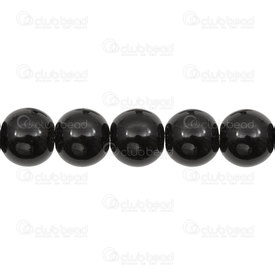 1112-0654-12MM - Semi-precious Stone Bead Round 12MM Black Onyx 15.5\'\' String 1112-0654-12MM,Beads,Stones,Black stones,montreal, quebec, canada, beads, wholesale