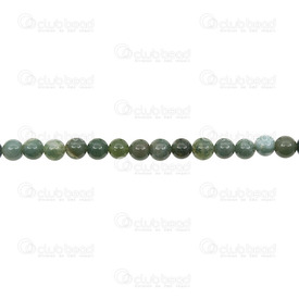 1112-0657-4MM - Natural Semi Precious Stone Bead Moss Agate Round 4mm 0.5mm Hole 15.5" String 1112-0657-4MM,Agate mousse,Bead,Natural,Semi-precious Stone,4mm,Round,Round,China,15.5'' String,Moss Agate,montreal, quebec, canada, beads, wholesale