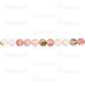 1112-0662-6MM - Bille de Pierre Fine Naturelle Quartz Cerise Feu Rond 6mm Trou 0.8mm Corde de 15,5 Pouces 1112-0662-6MM,Billes,6mm,15.5'' String,Bille,Naturel,Pierre Fine,6mm,Rond,Rond,Rose,Chine,15.5'' String,Fire Cherry Quartz,montreal, quebec, canada, beads, wholesale