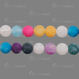 1112-0666-MIX-10mm - Semi-precious Stone Bead 10mm Chalcedony Cracked Dream Fire Dragon mix **Veins will change color** 16'' String 1112-0666-MIX-10mm,Clearance by Category,Semi-Precious Stones,montreal, quebec, canada, beads, wholesale