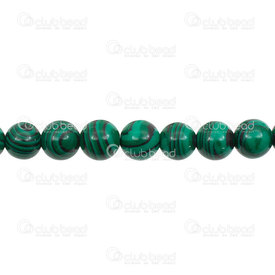 1112-0667-10MM - Reconstructed Semi Precious Stone Bead Green Malachite Round 10mm 1mm Hole 15.5" String 1112-0667-10MM,10mm,Semi-precious Stone,Bead,Natural,Semi-precious Stone,10mm,Round,Green,China,15'' String,Malachite,montreal, quebec, canada, beads, wholesale