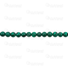 1112-0667-6MM - Reconstructed Semi Precious Stone Bead Green Malachite Round 6mm 0.8mm Hole 15.5" String 1112-0667-6MM,Beads,Stones,Semi-precious,Bead,Natural,Semi-precious Stone,6mm,Round,Green,China,15'' String,Malachite,montreal, quebec, canada, beads, wholesale