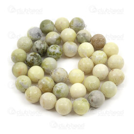 1112-0671-2-10mm - Bille de Pierre Fine Naturelle Jade Citron Rond 10mm Trou 1mm Corde de 15.5 Pouces 1112-0671-2-10mm,lemon,montreal, quebec, canada, beads, wholesale