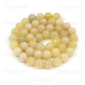 1112-0671-8mm - Bille de Pierre Fine Naturelle Jade Citron Rond 8mm Trou 0.8mm Corde de 15po 1112-0671-8mm,lemon,montreal, quebec, canada, beads, wholesale