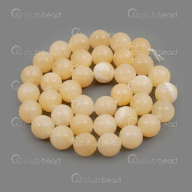 1112-0672-10mm - Natural Semi Precious Stone Bead Yellow Jade Round 10mm 1mm Hole 15.5" String 1112-0672-10mm,pierre jade jaune,montreal, quebec, canada, beads, wholesale
