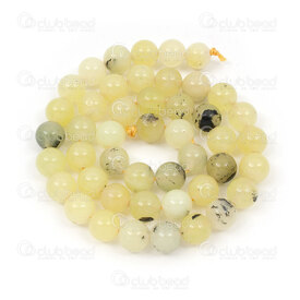 1112-0679-8mm - Natural Semi Precious Stone Bead African Yellow Dendrite Opal Round 8mm 0.8mm Hole 15in string 1112-0679-8mm,corde,montreal, quebec, canada, beads, wholesale