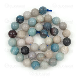 1112-0681-10mm - Natural Semi Precious Stone Bead Prestige Combination (Trolleite, Hydroxylapatite) Round 6mm 0.8mm Hole 15in String 1112-0681-10mm,ho,montreal, quebec, canada, beads, wholesale