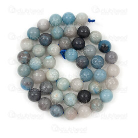 1112-0681-8mm - Bille de Pierre Fine Naturelle Prestige Combinaison (Trolleite, Hydroxylapatite) Rond 8mm Trou 0.8mm Corde 15po 1112-0681-8mm,Bead,montreal, quebec, canada, beads, wholesale