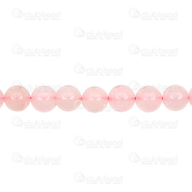 1112-0701-10MM - Bille de Pierre Fine Naturelle Quartz Rose Rond 10mm Trou 1mm Corde de 15,5 Pouces 1112-0701-10MM,1112-0701,montreal, quebec, canada, beads, wholesale