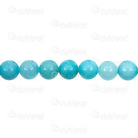 1112-0705-10MM - Natural Semi Precious Stone Bead Amazonite Dyed Round 10mm 1mm Hole 15.5" String 1112-0705-10MM,Natural Semi Precious Stone Bead Amazonite,montreal, quebec, canada, beads, wholesale