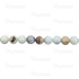 1112-0705-2-8MM - Natural Semi Precious Stone Bead Amazonite Black-Gold Round 8mm 0.8mm Hole 15.5" String 1112-0705-2-8MM,Beads,Semi-precious Stone,16'' String,Bead,Natural,Semi-precious Stone,8MM,Round,Round,Green,China,16'' String,Amazonite,montreal, quebec, canada, beads, wholesale