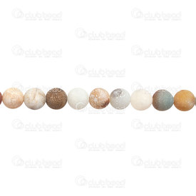 1112-0705-2M-8MM - Natural Semi Precious Stone Bead Amazonite Black-Gold Matt Round 8mm 0.8mm Hole 15in String 1112-0705-2M-8MM,Natural Semi Precious Stone Bead Amazonite,montreal, quebec, canada, beads, wholesale