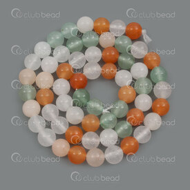 1112-0714-MIX-6mm - Natural Semi Precious Stone Bead Prestige Mix Aventurine Round 6mm 0.8mm Hole 15.5in String 1112-0714-MIX-6mm,bille pierre fine,montreal, quebec, canada, beads, wholesale