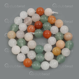 1112-0714-MIX-8mm - Natural Semi Precious Stone Bead Prestige Mix Aventurine Round 8mm 0.8mm Hole 15.5in String 1112-0714-MIX-8mm,Beads 6,montreal, quebec, canada, beads, wholesale