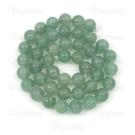 1112-0715-2-8mm - Bille de Pierre Fine Naturelle Aventurine Vert Rond 8mm Trou 0.8mm Corde de 15po 1112-0715-2-8mm,Vert 8mm,montreal, quebec, canada, beads, wholesale