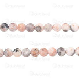 1112-0720-3M-8mm - Bille de Pierre Fine Naturelle Jaspe Picasso Mat Rond 8mm Trou 0.8mm Corde de 15po 1112-0720-3M-8mm,Jaspe mat,montreal, quebec, canada, beads, wholesale