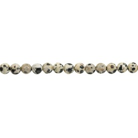 1112-0723-4MM - Semi-precious Stone Bead Round 4MM Jasper Dalmation 15.5'' String 1112-0723-4MM,Bead,Natural,Semi-precious Stone,4mm,Round,Round,China,15.5'' String,Jasper Dalmation,montreal, quebec, canada, beads, wholesale