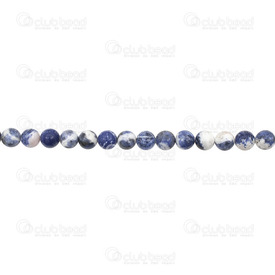 1112-0724-4MM - Natural Semi Precious Stone Bead Sodalite Round 4mm 0.5mm Hole 15.5" String 1112-0724-4MM,sodalite,Bead,Natural,Semi-precious Stone,4mm,Round,Round,China,15.5'' String,Sodalite,montreal, quebec, canada, beads, wholesale